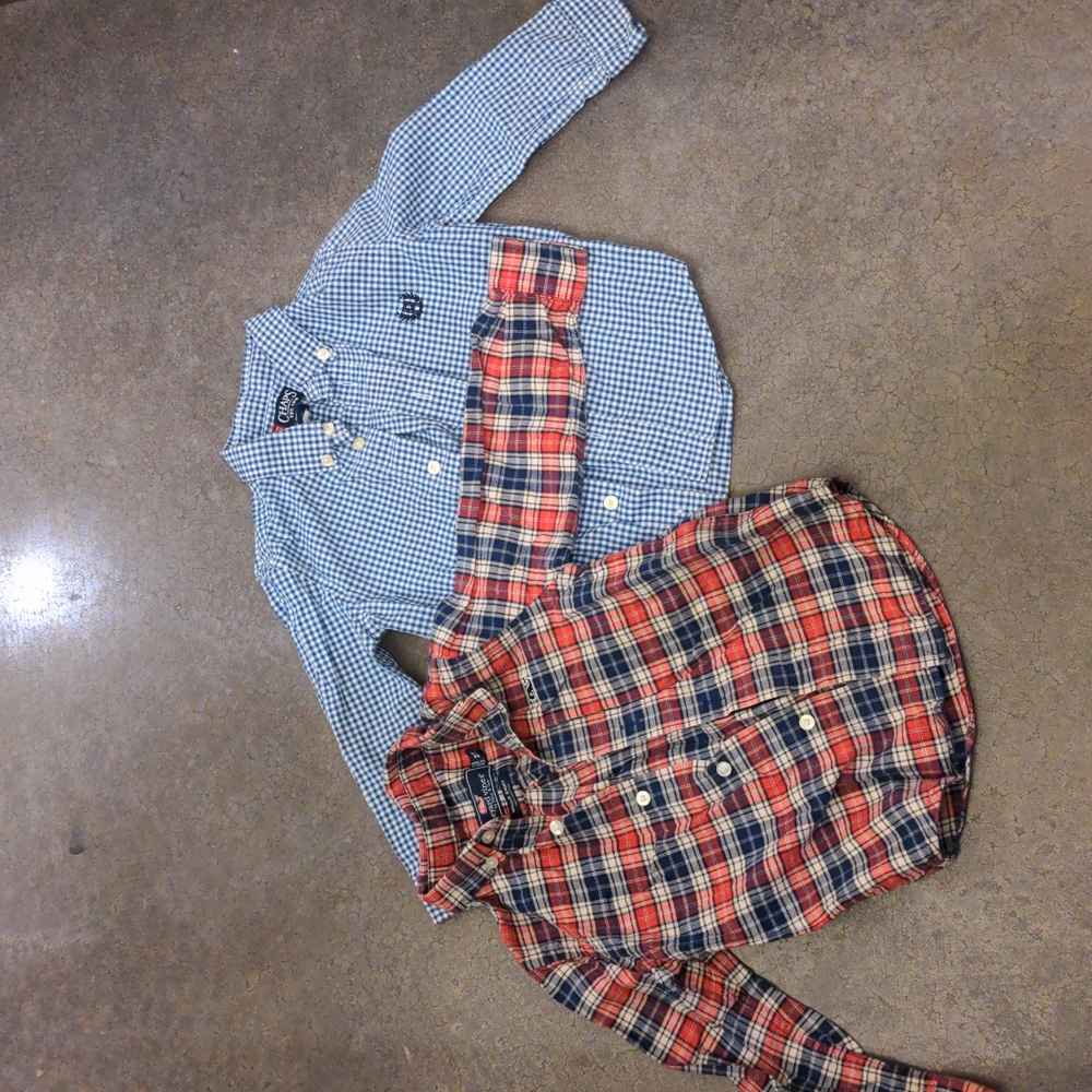 Vineyard Vines Whale Shirt & Chaps Button Down - 24m 2T